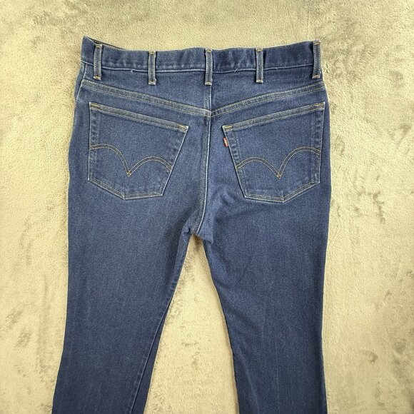 Vintage Levi's 517 Jeans Mens 36x30 Blue Boot Cut Denim Cotton Zip Dark Wash Y2K - Picture 8 of 16